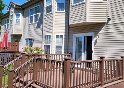 deck remodel on a townhouse